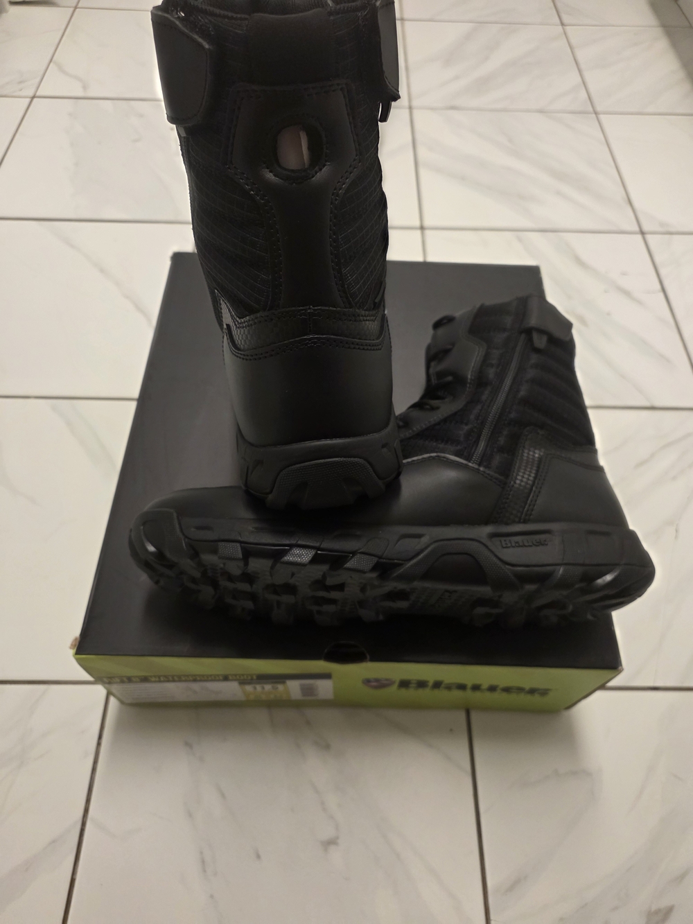 Black Blauer Tactical Men's Zippered Boots